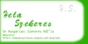 hela szekeres business card